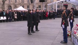 La cérémonie en hommage aux victimes des attentats