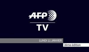 AFP - Le JT, 2ème édition du lundi 11 janvier. Durée: 01:58