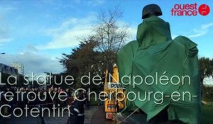 La statue de Napoléon retrouve Cherbourg-en-Cotentin