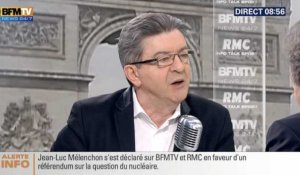 Jean-Luc Mélenchon s'en prend à un auditeur de RMC - ZAPPING ACTU DU 07/03/2016