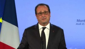 Hollande évoque l'amitié Uruguay/France à Montevideo