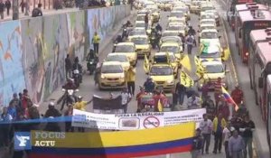 Les taxis colombiens réclament la fin d'Uber dans leur pays