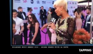 Billboard Music Awards 2016 : Ariana Grande frôle la chute sur le tapis rouge (Vidéo)