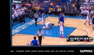 NBA : Draymond Green frappe Steven Adams dans les parties intimes (vidéo)