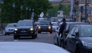 L'arrivée de Salah Abdeslam au Palais de justice à Paris