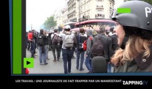 Loi Travail : Une journaliste frappée violemment à la tête par un manifestant en direct (Vidéo)
