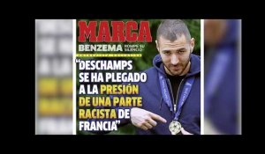 Karim Benzema accuse Dider Deschamps d'avoir "cédé à la pression d'une partie raciste de la France"