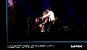 Paul McCartney : Un couple se fiance sur scène pendant son concert, les images insolites (Vidéo)