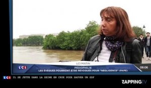 Crue à Paris : Un homme se jette dans la Seine pour sauver un SDF de la noyade (Vidéo)