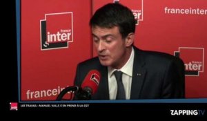 Loi Travail : Manuel Valls menace d'interdire les manifestations et s'en prend à la CGT (Vidéo)