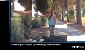 Shakira : Quand Gérard Piqué la filme et se moque alors qu'elle prend un selfie (Vidéo)
