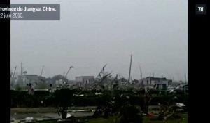 Pluies torrentielles et tornades dans l'est de la Chine