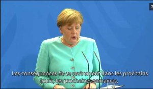 Angela Merkel veut que l'Europe se donne le temps de la réflexion