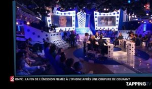 ONPC : Après une coupure de courant, Laurent Ruquier filme la fin de l'émission avec son iPhone (Vidéo)