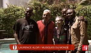 Abdelslam Alikane Souiri et Songhoy Blues au micro de Laurence Aloir - Essaouira