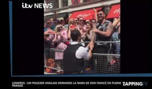 Londres : Un policier demande son fiancé en mariage en pleine parade