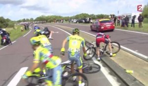 L'impressionnante chute d'Alberto Contador dans le Tour de France