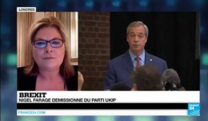 Brexit : Nigel Farage démissionne du parti europhobe et anti-immigration UKIP
