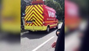 Accident de la route à Biguglia (vidéo internaute)