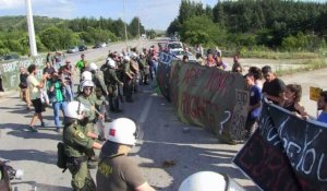 Grèce: manifestation contre l'évacuation du camp d'Idomeni