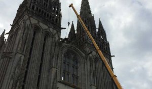 Les cloches quittent provisoirement la cathédrale