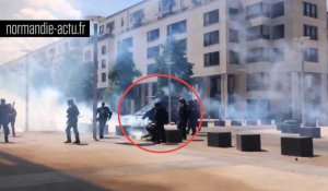 Loi Travail : un manifestant roué de coups à Caen