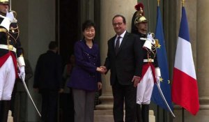 La présidente sud-coréenne reçue à l'Elysée