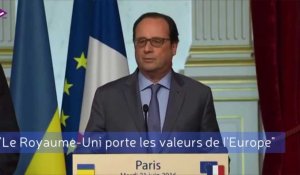 Hollande plaide contre le Brexit
