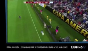 Copa America : L'Argentin Ezequiel Lavezzi se fracture le coude après une chute spectaculaire (Vidéo)