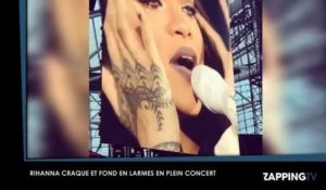 Rihanna craque en plein concert et fond en larmes (Vidéo)