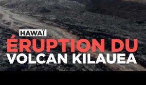 Un drone filme la nouvelle éruption du volcan Kilauea à Hawaï