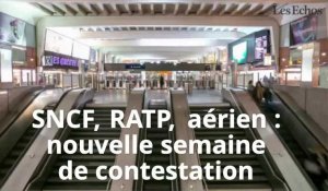 SNCF, RATP, aérien : nouvelle semaine de contestation dans les transports