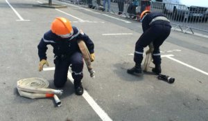 Les jeunes sapeurs-pompiers passent leurs examens