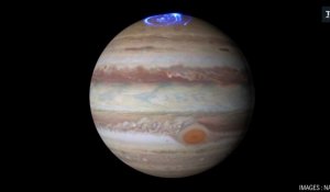 Les aurores polaires de Jupiter compilées dans un time-lapse