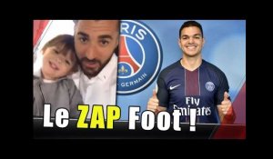 Benzema et sa fille, incroyables Islandais, Ben Arfa au PSG, Zlatan à MU... le Zap Foot !