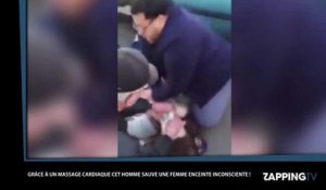Un homme sauve une femme enceinte avec un massage cardiaque (vidéo)