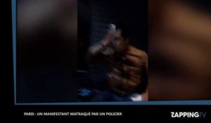 Manifestation à Paris : un homme matraqué par la police, le visage en sang (vidéo)