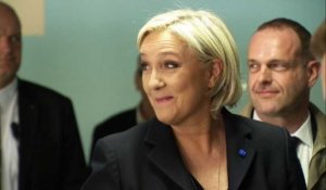 Présidentielle: Marine Le Pen a voté à Hénin-Beaumont