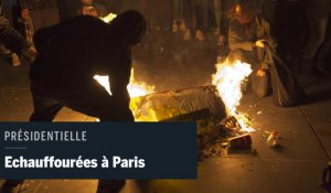 Images des affrontements entre militants antifascistes et forces de l'ordre à Paris