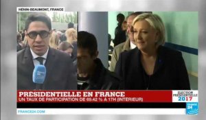 Présidentielle 2017 : "Une foule immense" au QG de Marine Le Pen