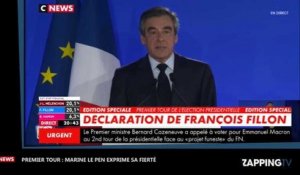 Résultats premier tour : François Fillon appelle à voter Emmanuel Macron