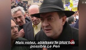 En 2002, Mélenchon appelait à "abaisser le plus bas possible Le Pen" au 2nd tour de l'élection présidentielle