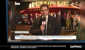 Marine Le Pen attaque Emmanuel Macron après son dîner à la Rotonde (vidéo)