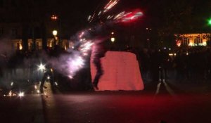 Présidentielle: échauffourées place de la République à Paris