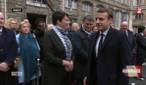 Hommage National : Emmanuel Macron ne serre pas la main de Segolène Royal,