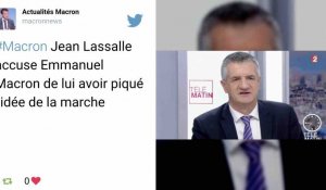 Jean Lassalle accuse Emmanuel Macron de lui avoir piqué l'idée de la marche