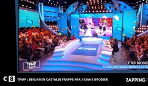 TPMP : Benjamin Castaldi frappé en direct par Ariane Brodier (Vidéo)