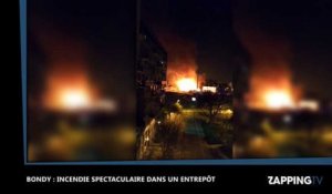Bondy : Incendie très impressionnant et explosions dans une zone industrielle (Vidéo)
