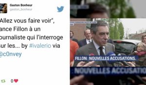 "Allez vous faire voir", lance Fillon à un journaliste qui l'interroge sur les affaires