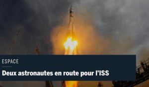 Espace : un Russe et un Américain en route vers l'ISS